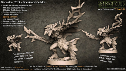 ZipZaap Darkspark - Sparksoot Goblin Hero 32mm Scale AG1200