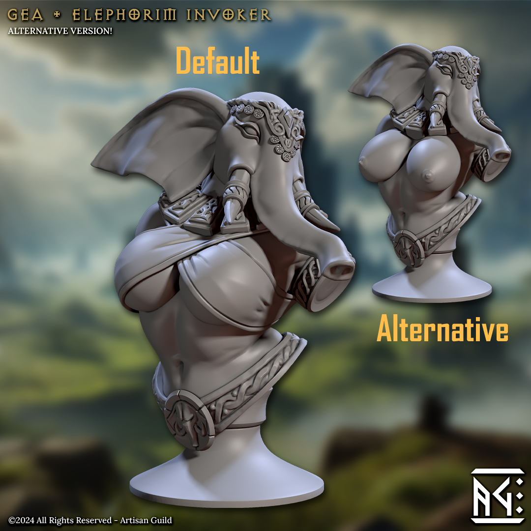 Gea Elephorim Envoker Bust by Artisan Guild Fantasy Collectible AG1317