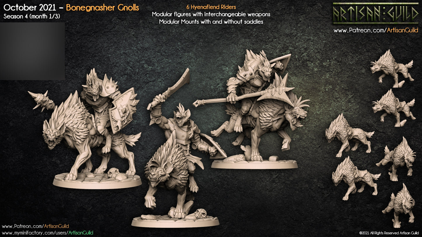 Hyenafiend Riders Bundle Set by Artisan Guild Heroic 32mm Scale Fantasy Miniature AG1202