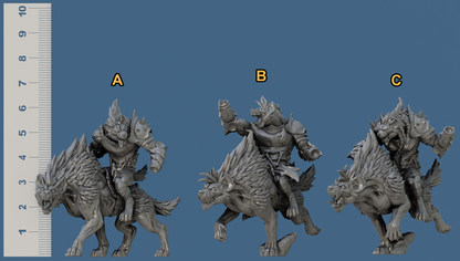 Hyenafiend Riders Bundle Set by Artisan Guild Heroic 32mm Scale Fantasy Miniature AG1202