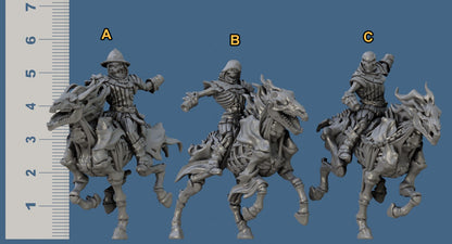 Old Burg Nightmares + Riders Bundle Set by Artisan Guild Heroic 32mm Scale Fantasy Miniature AG1204