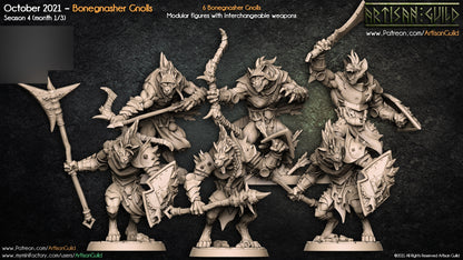 Bonegnasher Gnolls Bundle Set by Artisan Guild Heroic 32mm Scale Fantasy Miniature AG1202