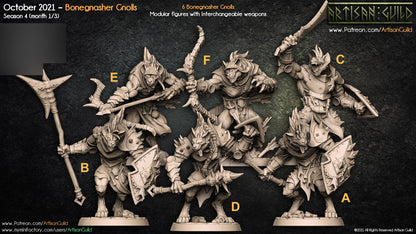 Bonegnasher Gnolls Bundle Set by Artisan Guild Heroic 32mm Scale Fantasy Miniature AG1202