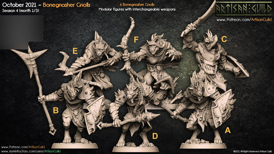 Bonegnasher Gnolls by Artisan Guild Heroic 32mm Scale Fantasy Miniature AG1202