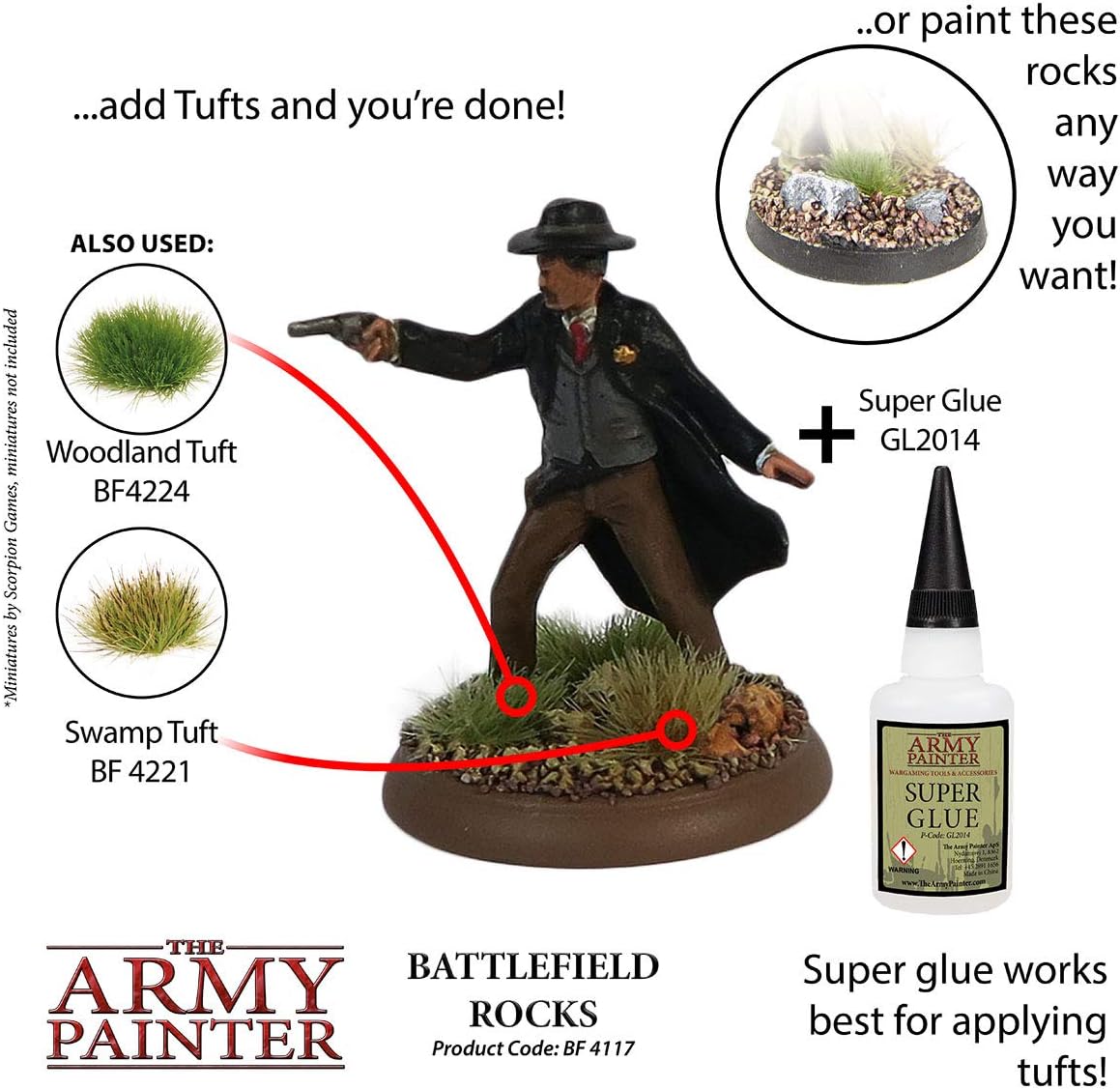 The Army Painter - Battlefield Basing - Battlefield Rocks