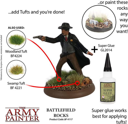 The Army Painter - Battlefield Basing - Battlefield Rocks