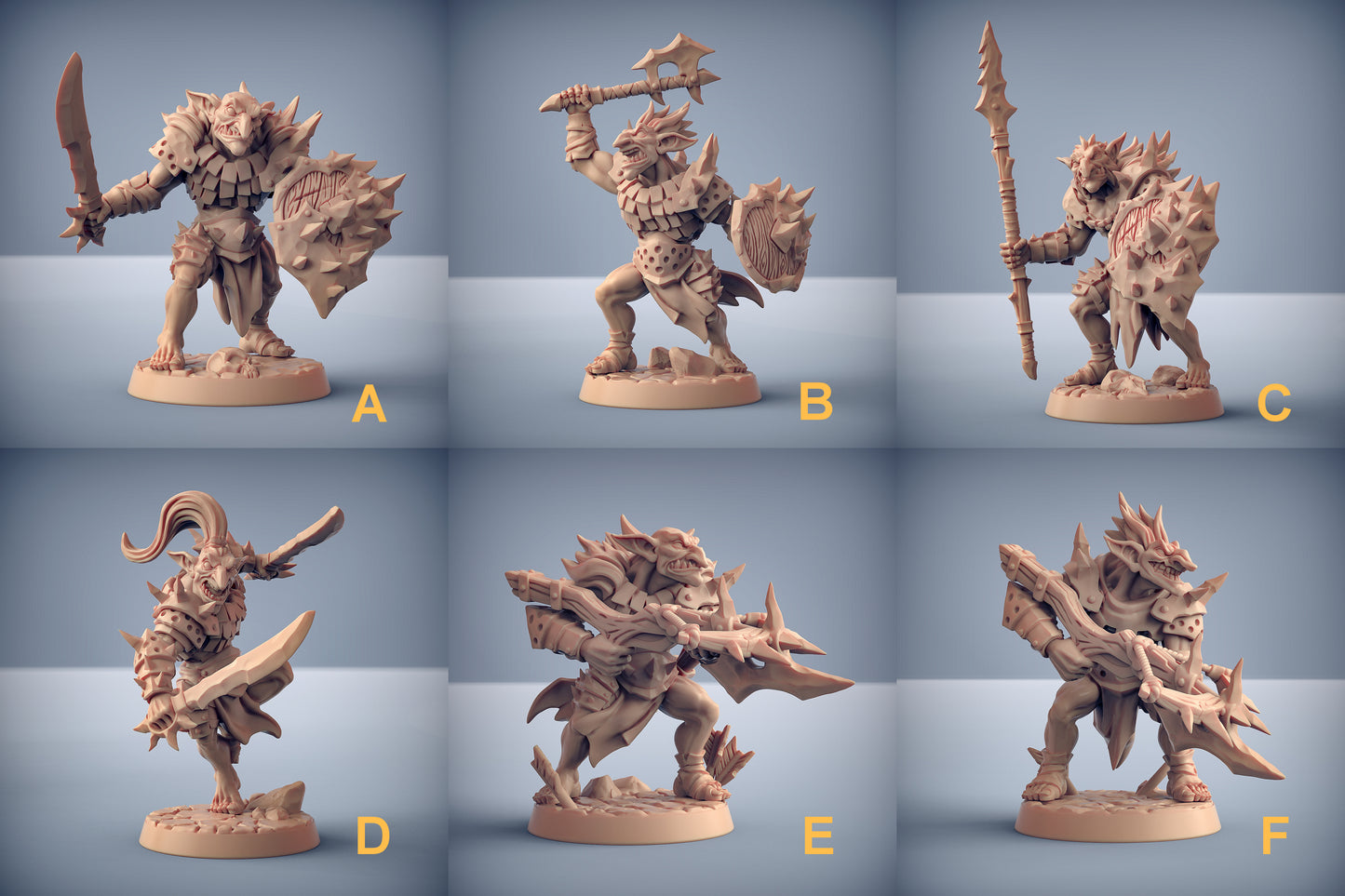 Blackrazor Hobgoblins Bundle Set by Artisan Guild Heroic 32mm Scale Fantasy Miniature AG1205