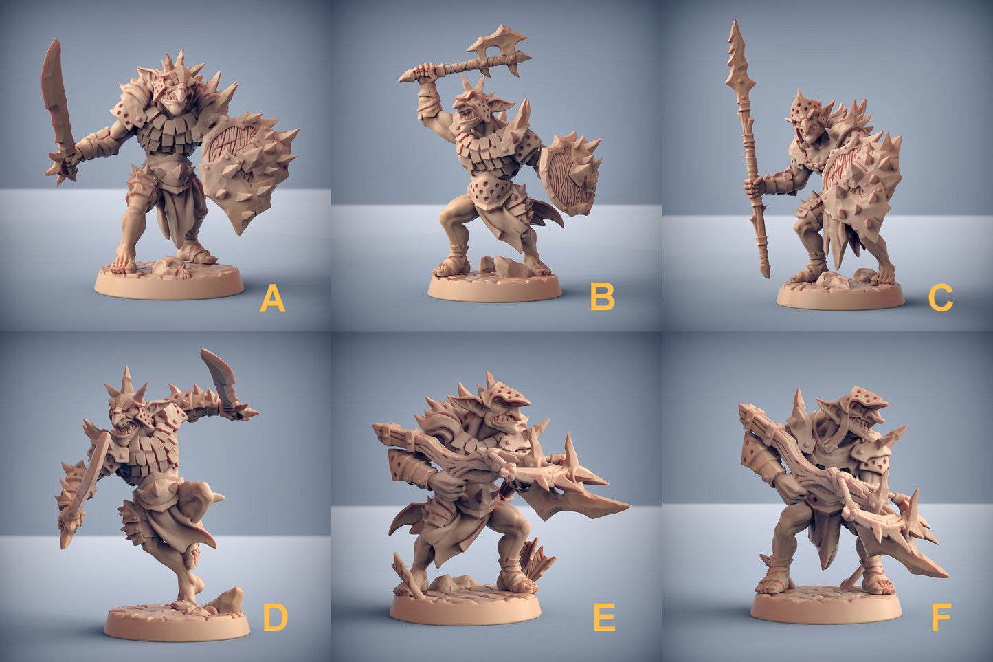 Blackrazor Hobgoblins Bundle Set by Artisan Guild Heroic 32mm Scale Fantasy Miniature AG1205