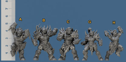 Frostmetal Clan Orcs Bundle Set by Artisan Guild Heroic 32mm Scale Fantasy Miniature AG1203