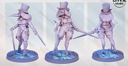 Plague Doctor Zarya by Gaz Minis 75mm Scale (NSFW version available) GM 0347