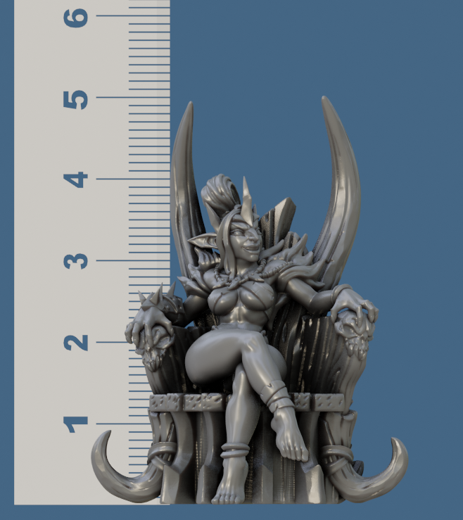 Trixia the Hobgoblin Queen by Artisan Guild Heroic 32mm Scale Fantasy Miniature AG1205