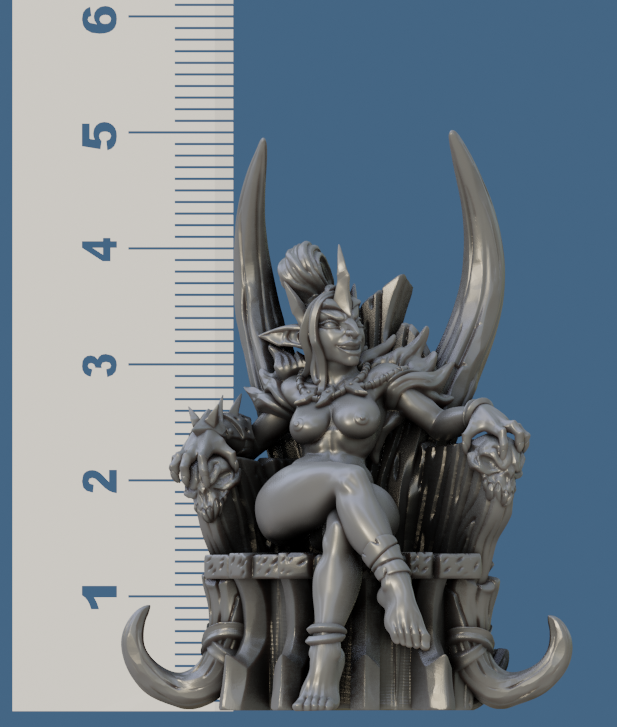 Trixia the Hobgoblin Queen by Artisan Guild Heroic 32mm Scale Fantasy Miniature AG1205