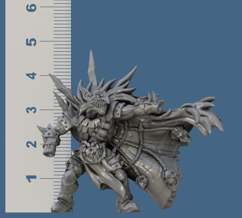 Uzgrot Razorcloak by Artisan Guild Heroic 32mm Scale Fantasy Miniature AG1205