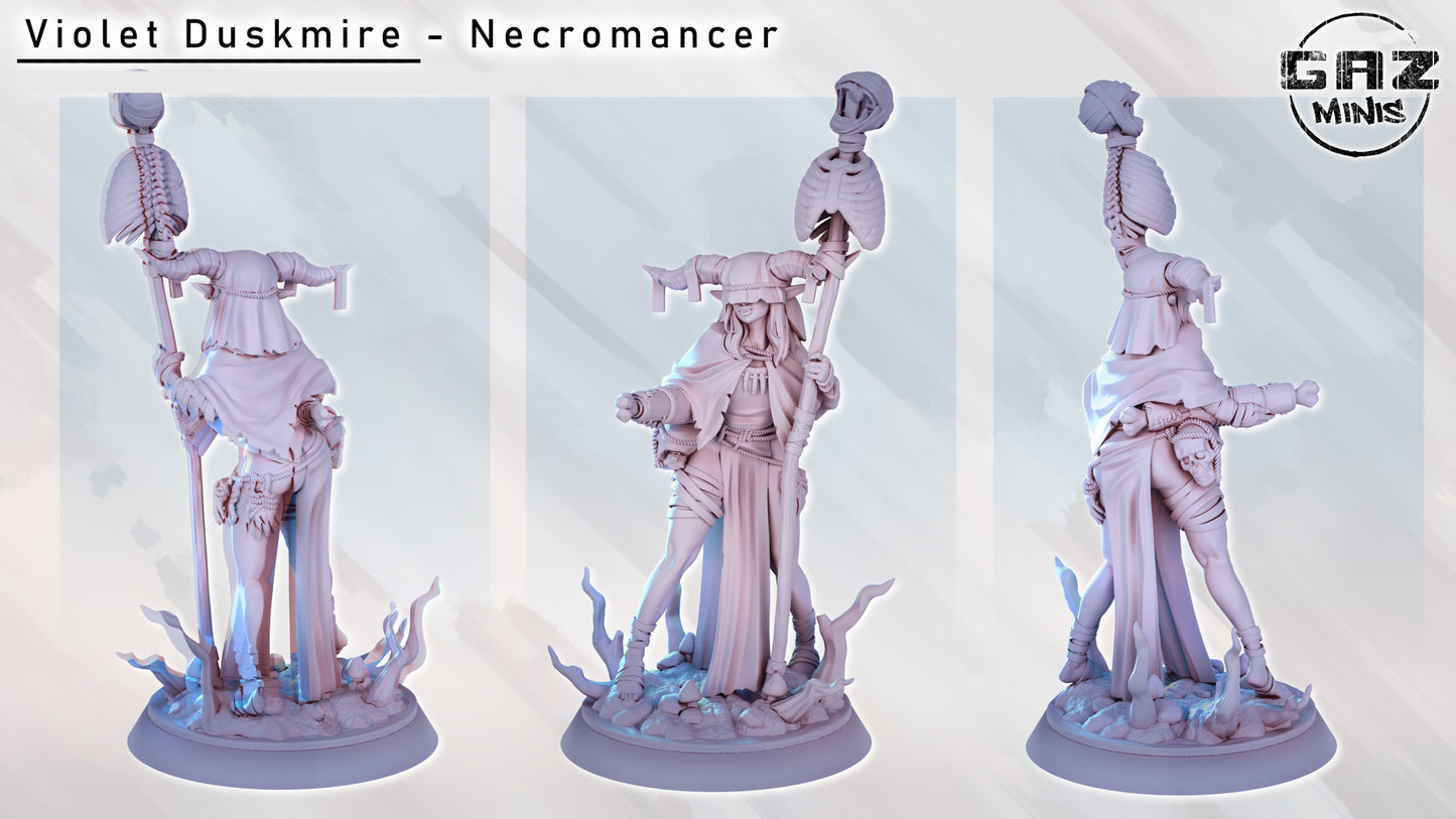 Violet Necromancer by Gaz Minis 75mm Scale (NSFW version available) GM 0346