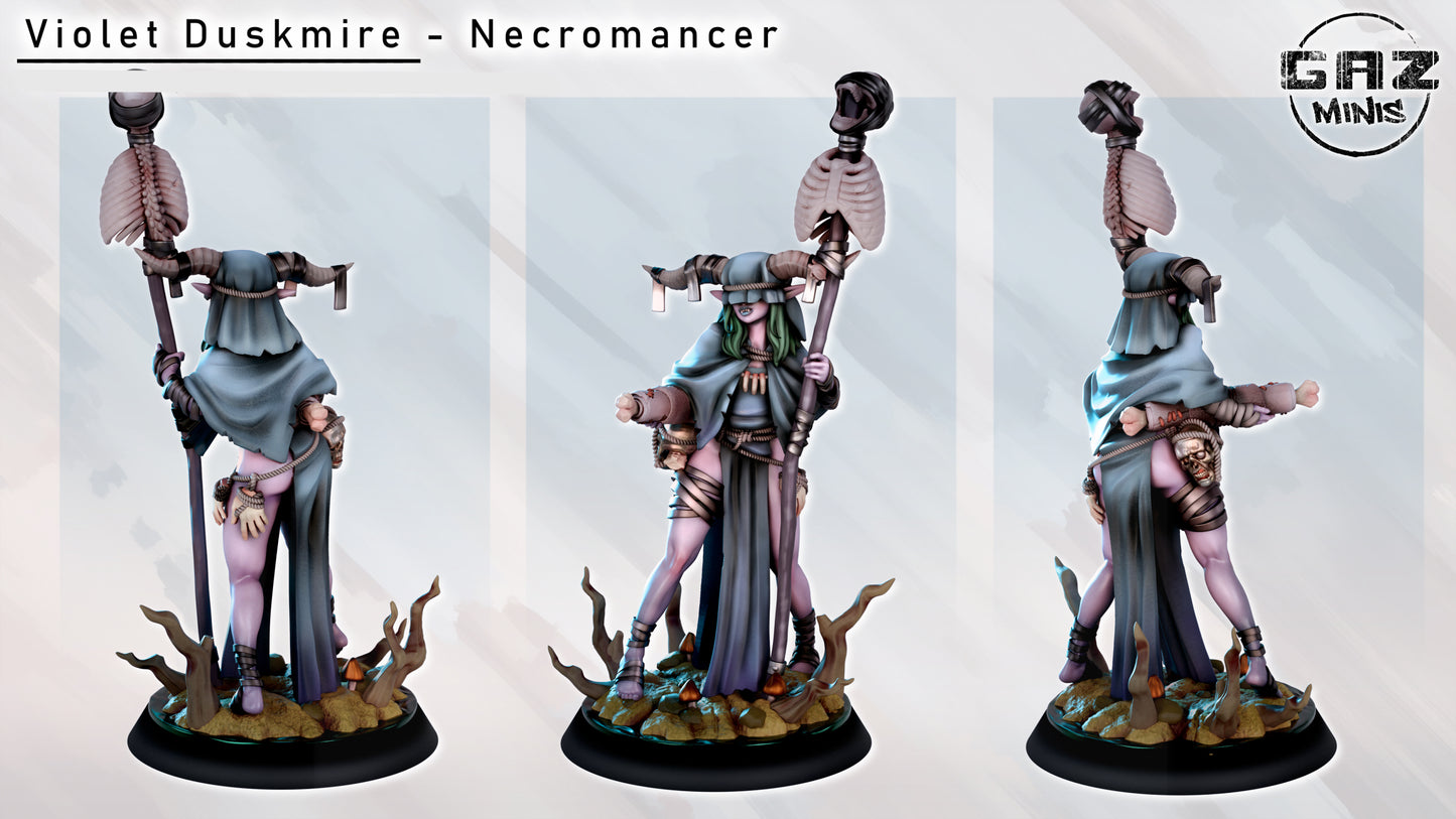 Violet Necromancer by Gaz Minis 75mm Scale (NSFW version available) GM 0346