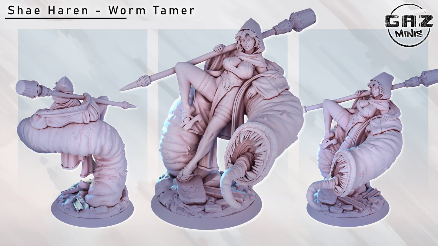 Worm Tamer by Gaz Minis 75mm Scale (NSFW version available) GM 0345