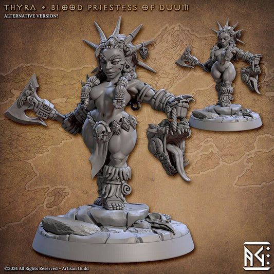 Thyra Blood Priestess of Duum by Artisan Guild Heroic 32mm Scale Fantasy Miniature AG1312