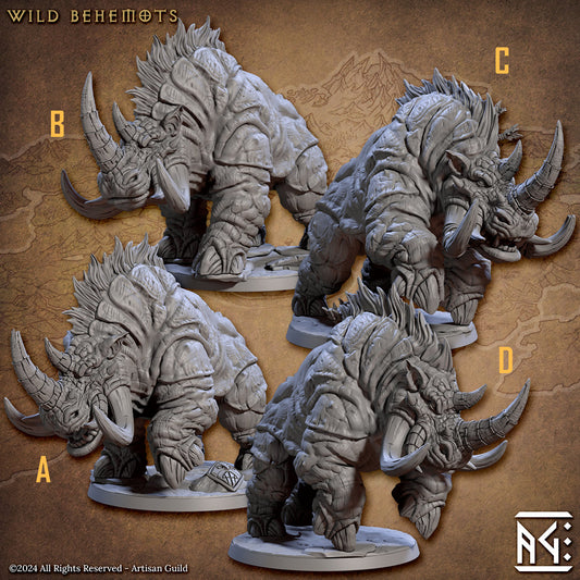 Wild Behemots Bundle Set by Artisan Guild Heroic 32mm Scale Fantasy Miniature AG1312