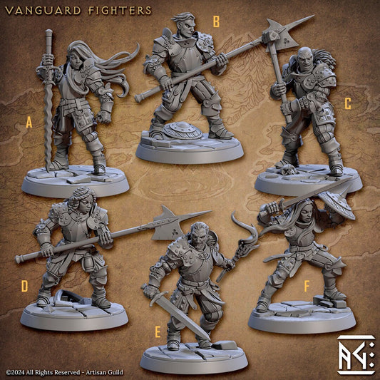 Vanguard Fighters Kit I Bundle Set by Artisan Guild Heroic 32mm Scale Fantasy Miniature AG1314