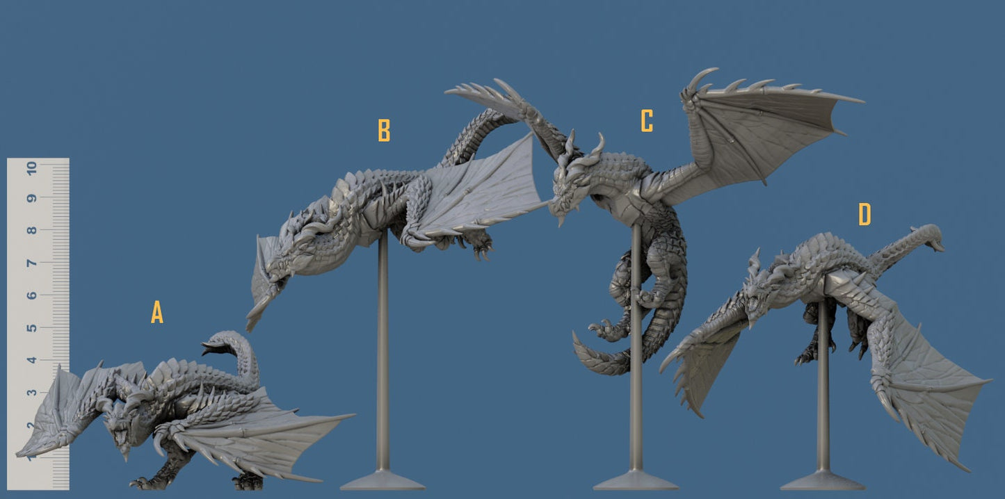 Wild Vanguard Wyverns Bundle Set by Artisan Guild Heroic 32mm Scale Fantasy Miniature AG1314