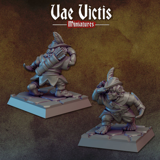 Young Halfling Scout by Vae Victis Miniatures 28mm or 32mm scale Fantasy Miniature  VVM 0140