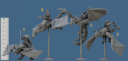 Vanguard WyvernRiders Kit I Bundle Set by Artisan Guild Heroic 32mm Scale Fantasy Miniature AG1314