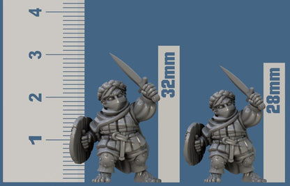 Halfling Knight by Vae Victis Miniatures 28mm or 32mm scale Fantasy Miniature  VVM 0140
