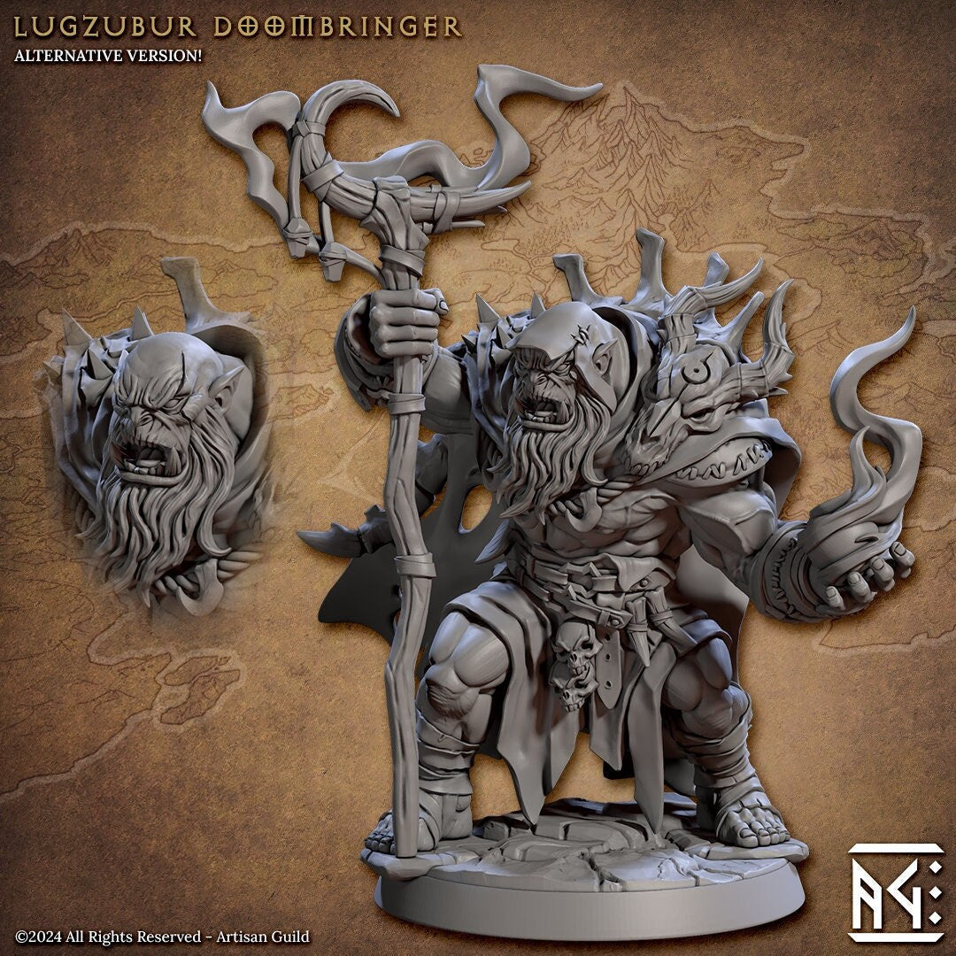 Lugzubur Doombringer by Artisan Guild Heroic 32mm Scale Fantasy Miniature AG1315