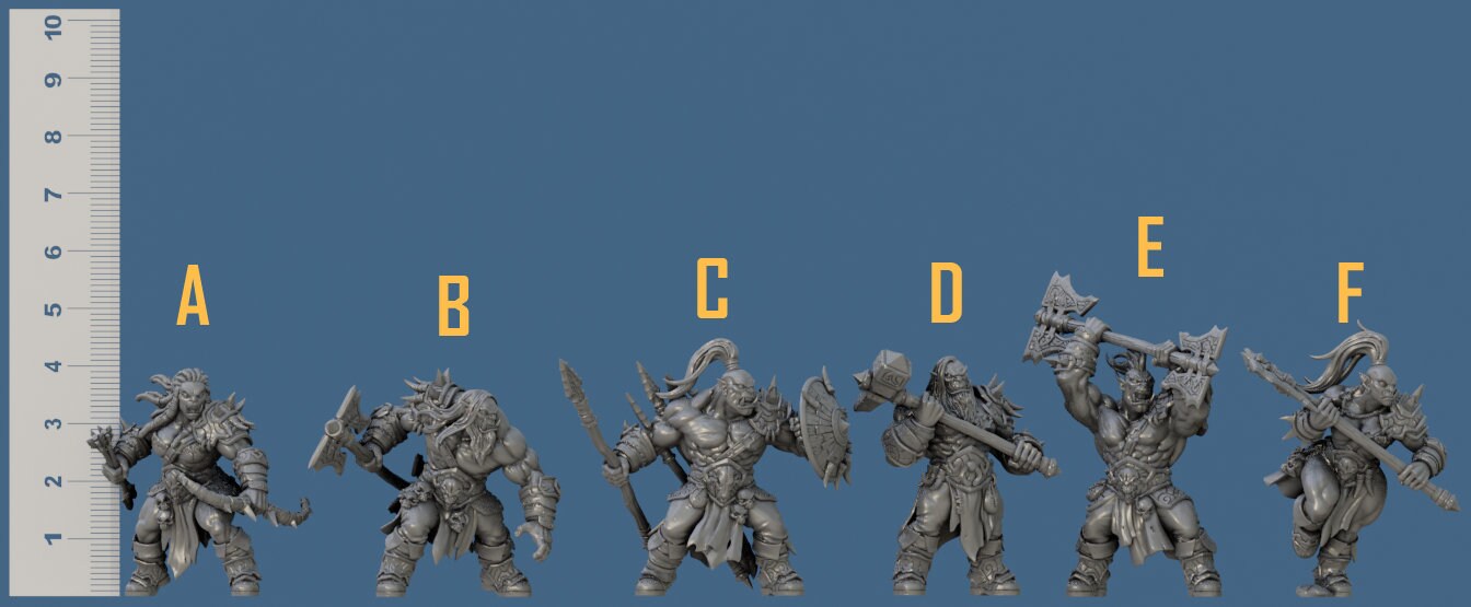 Blackcrag Mountain Orcs Kit I Bundle Set by Artisan Guild Heroic 32mm Scale Fantasy Miniature AG1315