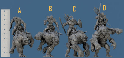 Blackcrag Apefiend Riders Kit I Bundle Set by Artisan Guild Heroic 32mm Scale Fantasy Miniature AG1315