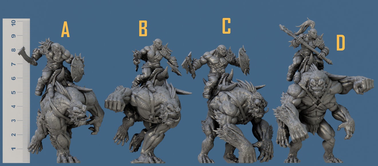 Blackcrag Apefiend Riders Kit II Bundle Set by Artisan Guild Heroic 32mm Scale Fantasy Miniature AG1315