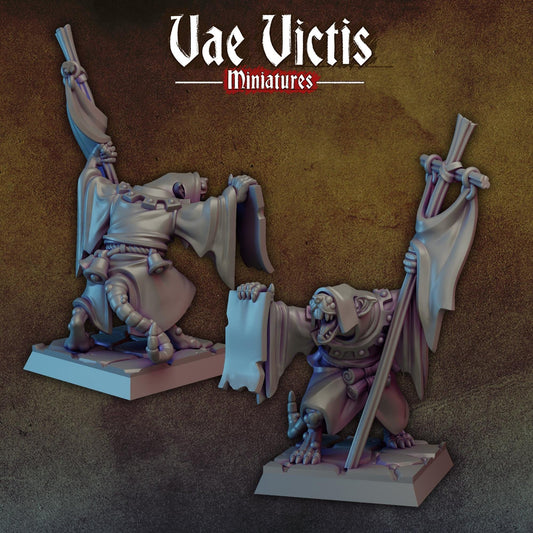 Ratfolk Priest by Vae Victis Miniatures 28mm or 32mm scale Fantasy Miniature  VVM 0142