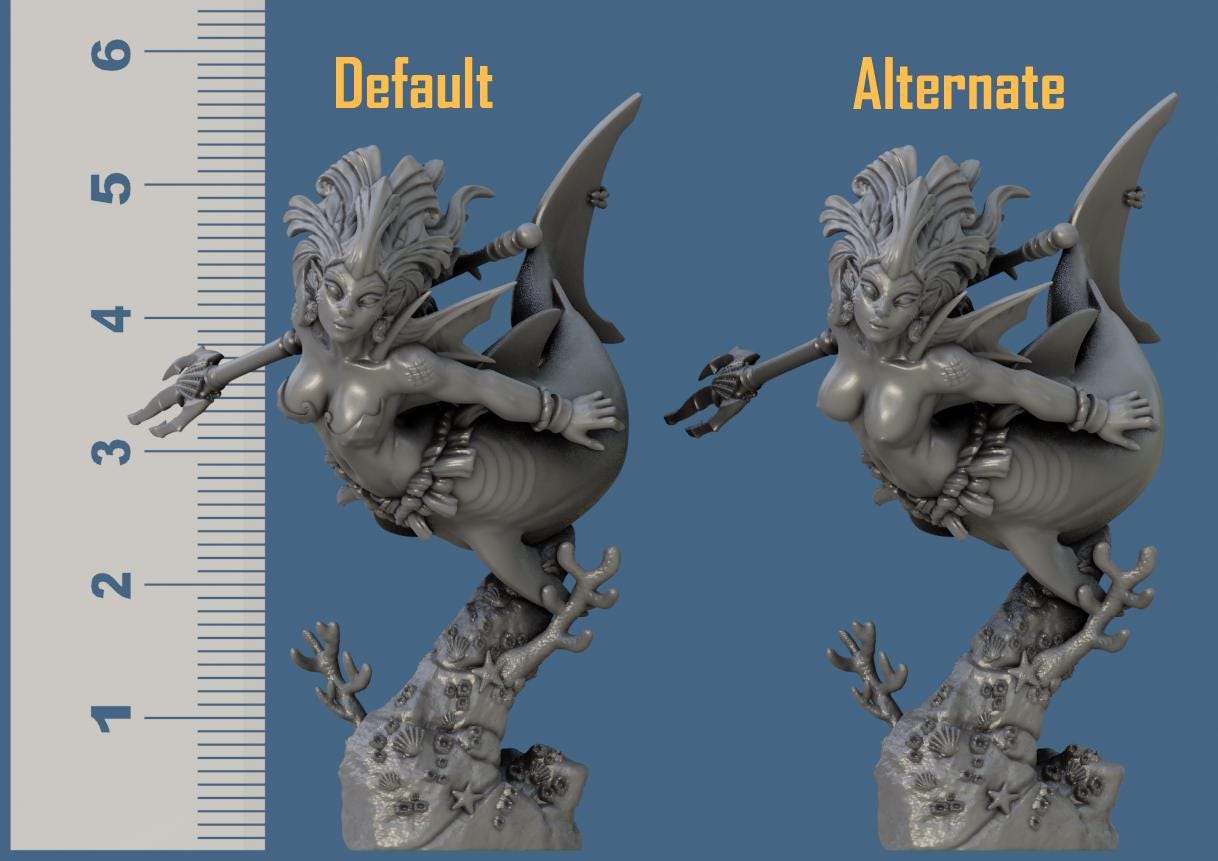 Tryphosa - Mother of the Sharks by Artisan Guild Heroic 32mm Scale Fantasy Miniature AG1316