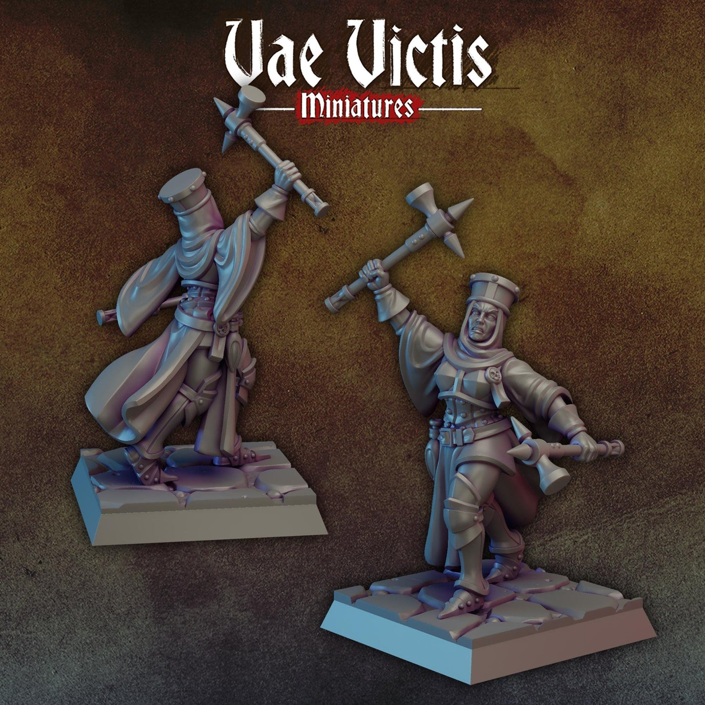 Warrior Nun by Vae Victis Miniatures 28mm or 32mm scale Fantasy Miniature  VVM 0142