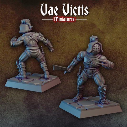 Male Gladiator by Vae Victis Miniatures 28mm or 32mm scale Fantasy Miniature VVM 0143