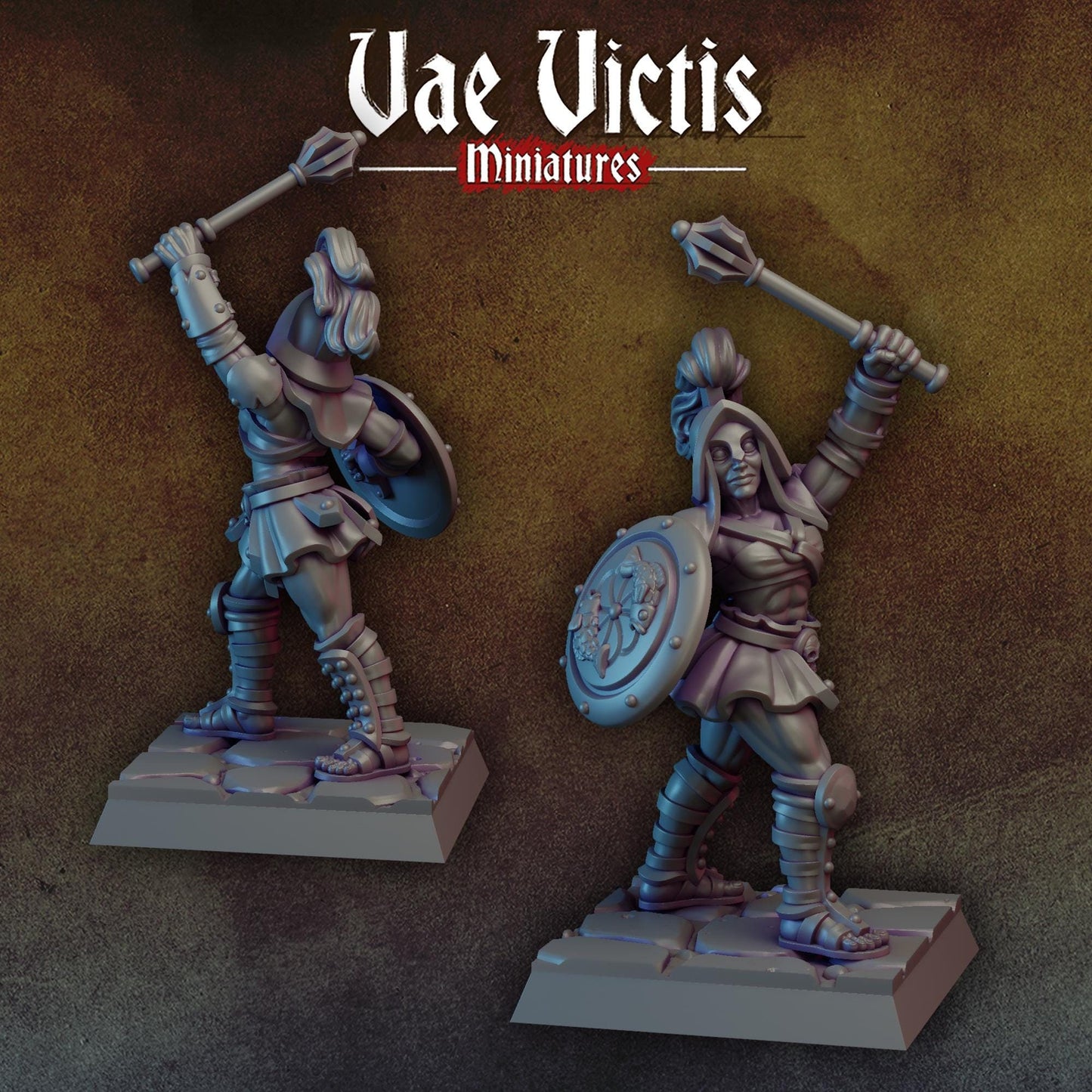 Female Gladiator by Vae Victis Miniatures 28mm or 32mm scale Fantasy Miniature VVM 0143