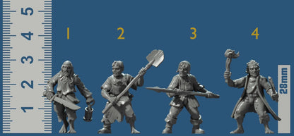 Servitors - Sword for Hire Set Part 18 by Vae Victis Miniatures 28mm or 32mm scale Fantasy Miniature VVM 0143