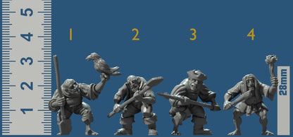 Monstrous Servitors - Sword for Hire Set Part 18 by Vae Victis Miniatures 28mm or 32mm scale Fantasy Miniature VVM 0143