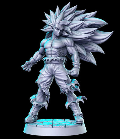 Goku SS3 by RN Estudio Heroic Scale Fantasy Miniature RN 0183