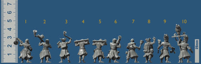 Flagellants Bundle Set by Vae Victis Miniatures 28mm or 32mm scale Fantasy Miniature VVM 0144