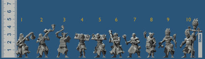 Flagellants Bundle Set by Vae Victis Miniatures 28mm or 32mm scale Fantasy Miniature VVM 0144