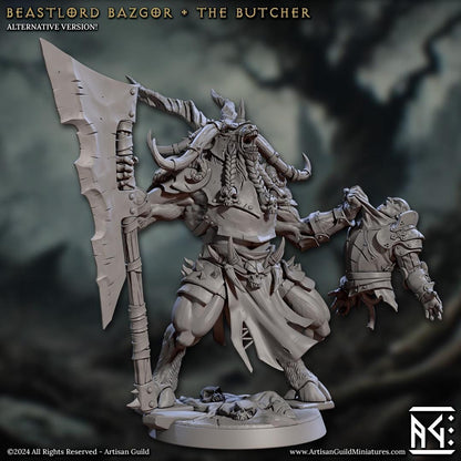 Beastlord Bazgor the Butcher by Artisan Guild Heroic 32mm Scale Fantasy Miniature AG1318