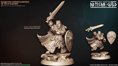 Jarl Gerta by Artisan Guild Heroic 32mm Scale Fantasy Miniature AG1103