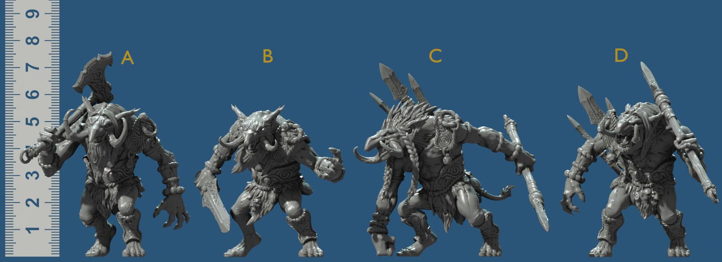 Troll Hunters Bundle Set by Artisan Guild Heroic 32mm Scale Fantasy Miniature AG1101