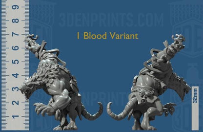 Giant Rats Bundle Set by Vae Victis Miniatures 28mm or 32mm scale Fantasy Miniature VVM 0145