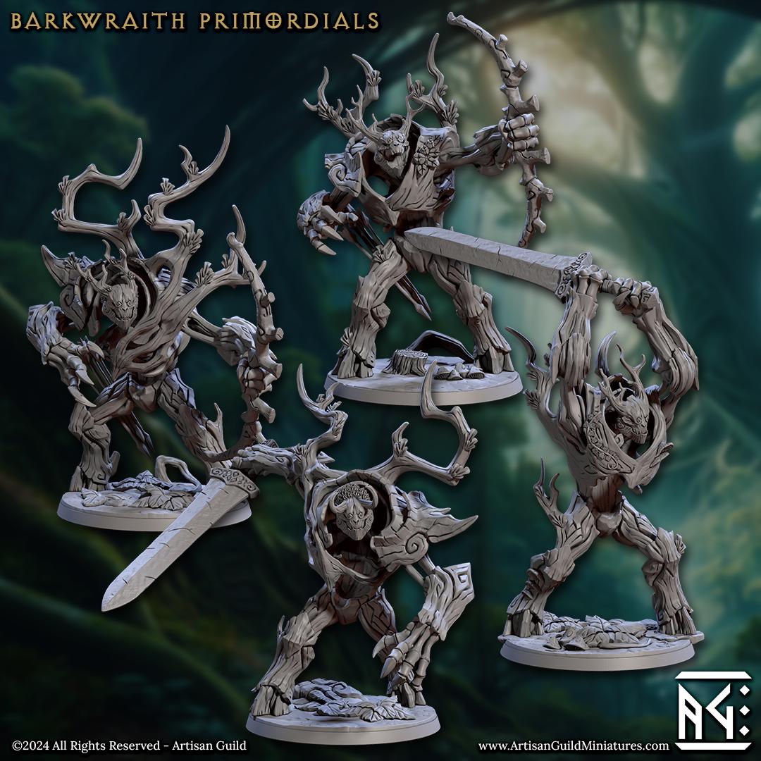 Barkwraith Primordials Kit I Bundle Set by Artisan Guild Heroic 32mm Scale Fantasy Miniature AG1319