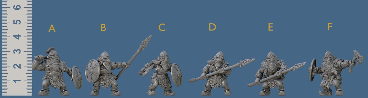 Dwarven Mountaineers Kit 2 Bundle Set by Artisan Guild Heroic 32mm Scale Fantasy Miniature AG1103