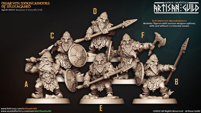 Dwarven Mountaineers Kit 2 Bundle Set by Artisan Guild Heroic 32mm Scale Fantasy Miniature AG1103