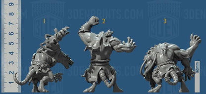 Giant Rats Bundle Set by Vae Victis Miniatures 28mm or 32mm scale Fantasy Miniature VVM 0145