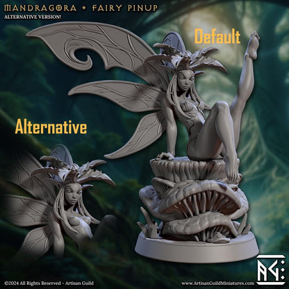 Mandragora - Fairy Pinup by Artisan Guild Heroic 32mm Scale Fantasy Miniature AG1319